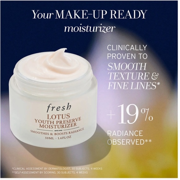 FRESH Lotus Youth Preserve Line & Texture Smoothing Moisturizer NIB 1.6 OZ/50 ml - Picture 6 of 6